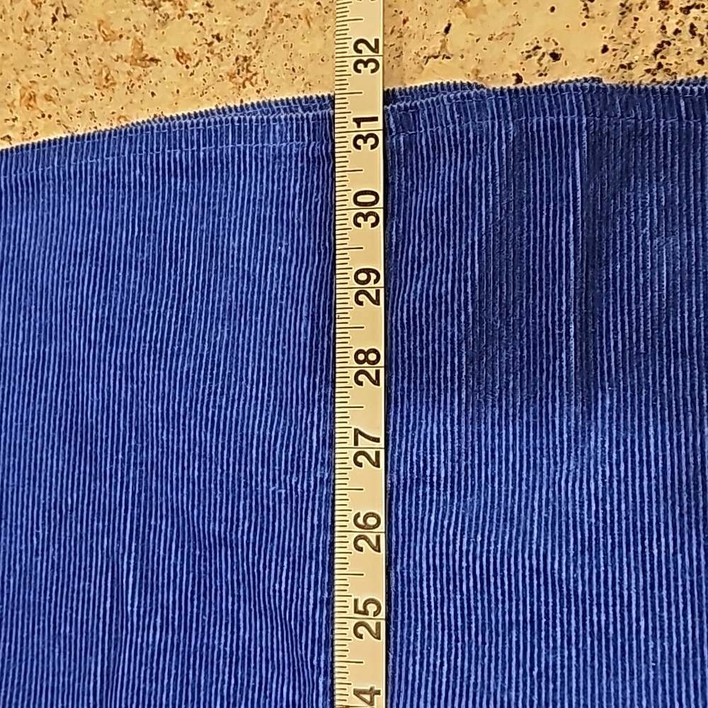 LIZSPORT Royal Blue A-Line Corduroy Skirt 6 - Picture 8 of 8
